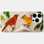 Kardinale vogels - Zingen van liefde Case-Mate iPhone Case (Achterkant (horizontaal))
