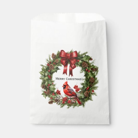 Kardinale voorkeurstassen bedankzakje (Voorkant)