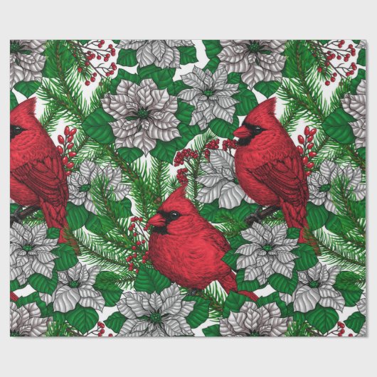 Kardinalen 2 cadeaupapier (Vlak)