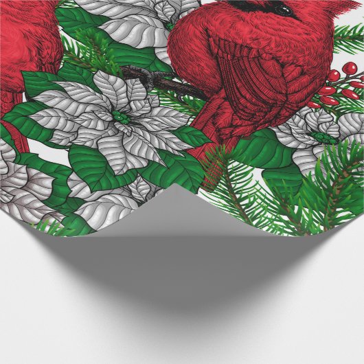 Kardinalen 2 cadeaupapier (Hoek)