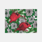 Kardinalen 2 fleece deken (Voorkant (Horizontaal))