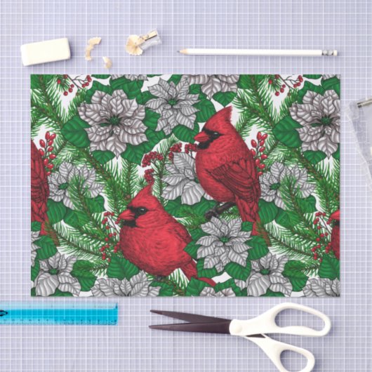 Kardinalen 2 tissuepapier (Craft)