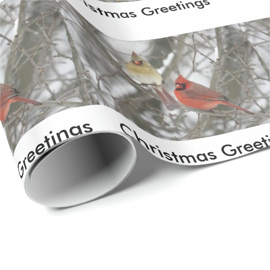 Kardinalen Cadeaupapier (Rol Hoek)