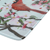 Kardinalen en appelbloesems snijplank (Hoek)