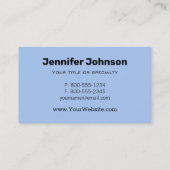 Kardinalen en Blauwe Birdhouse Visitekaartje (Achterkant)