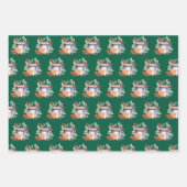 Kardinalen en cacao Kerstmis Inpakpapier Vel (Voorkant 3)