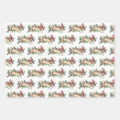 Kardinalen en cacao Kerstmis Inpakpapier Vel (Voorkant 2)