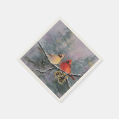 Kardinalen en dennenappels van Sharon Servet (Hoek)