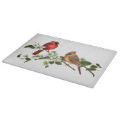 Kardinalen en Dogwood Cutting Board Snijplank (Hoek)