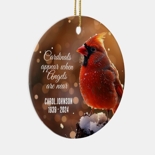 Kardinalen en Engelen Gepersonaliseerd Ornament (Rechts)