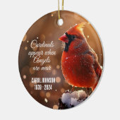 Kardinalen en Engelen Gepersonaliseerd Ornament (Links)