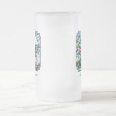 Kardinalen en feeder van kerstvogels matglas bierpul (Center)