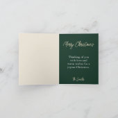 Kardinalen en Holly Christmas Kaart (Binnen)