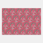 Kardinalen en kerstmis inpakpapier vel (Voorkant 2)