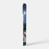 Kardinalen en Kerstverlichting Winter Sneeuw iPhone 15 Case (Linkerkant)