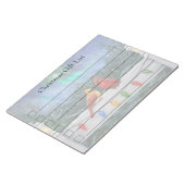 Kardinalen en Kerstverlichting Winter Sneeuw Notitieblok (Schuin)