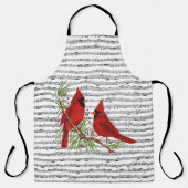 Kardinalen en muziek schort (Voorkant)