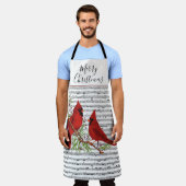 Kardinalen en muziekplatform schort (Gedragen)