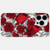 Kardinalen en poinsettia, rood en wit Case-Mate iPhone case (Achterkant (horizontaal))