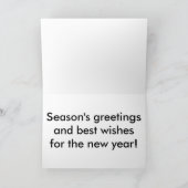 Kardinalen Grote kerstKaart voor lettertype Feestdagen Kaart (Binnen)