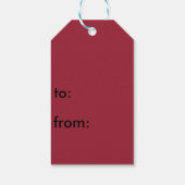 Kardinalen Happy Birthday cadeau label Cadeaulabel (Achterkant)