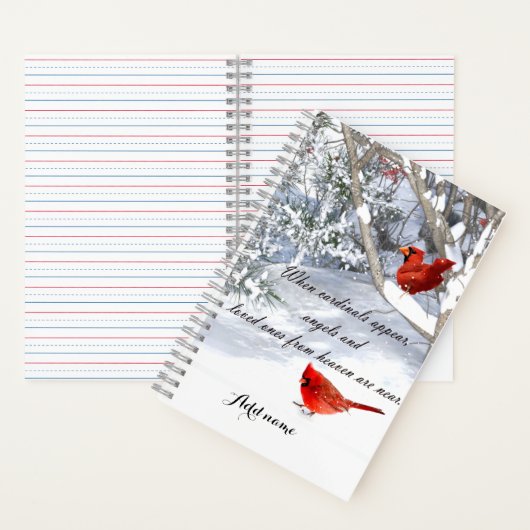 Kardinalen hemel  notitieboek (Binnen)