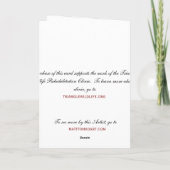 Kardinalen in de Kaart van de Vakantie van de (Achterkant)