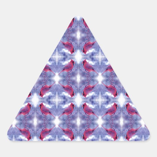 Kardinalen in de sneeuw sticker (Voorkant)