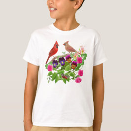 Kardinalen in de tuin van de Kinderen T-Shirt