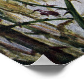 Kardinalen in de winter poster (Hoek)