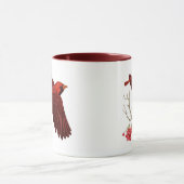 "Kardinalen in het wild" vogel koffiemok Mok (Midden)