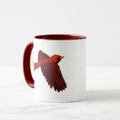"Kardinalen in het wild" vogel koffiemok Mok (Voorkant links)