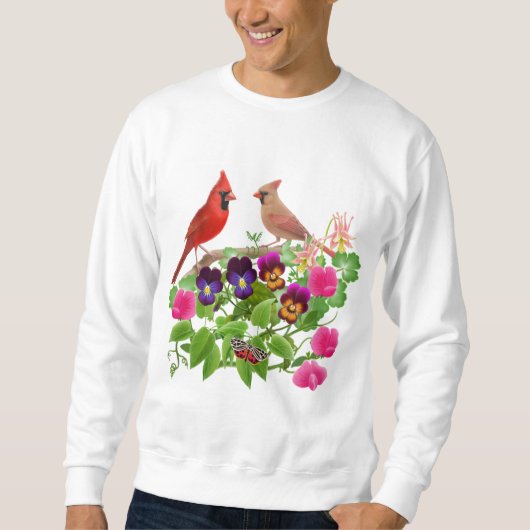 Kardinalen in het Zweeds Garden-shirt Trui (Voorkant)