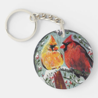 Kardinalen in Love sleutelhanger