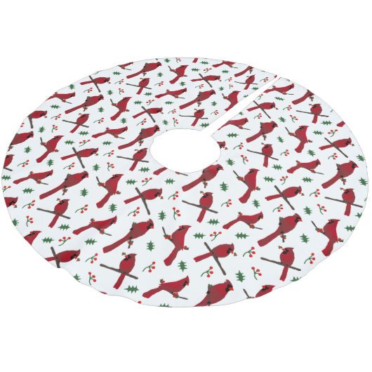 Kardinalen Kerstboom Rok (Gekanteld)