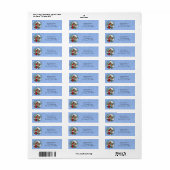 Kardinalen Kerstfeest Blauw Etiket (Full Sheet)