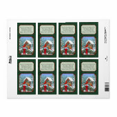Kardinalen Kerstfeest Groen Etiket (Full Sheet)