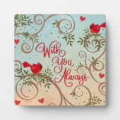 Kardinalen met u citeren inspirativiteitsplaat fotoplaat (Voorkant)