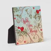 Kardinalen met u citeren inspirativiteitsplaat fotoplaat (Voorkant)