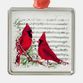 Kardinalen Metalen Ornament (Voorkant)