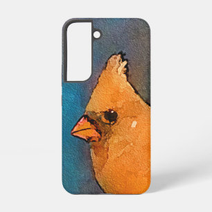 Kardinalen op het hek Schilderij - Originele Kunst Samsung Galaxy Hoesje