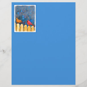 Kardinalen op het schilderen van de hek - Oorspron