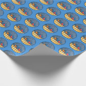 Kardinalen op het schilderen van de hek - Oorspron Cadeaupapier (Hoek)