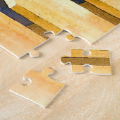 Kardinalen op het schilderen van de hek - Oorspron Legpuzzel (Zijkant)