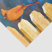 Kardinalen op het schilderen van de hek - Oorspron Tissuepapier (Detail)