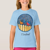 Kardinalen op het schilderen van de hek - Originel T-shirt (Voorkant)