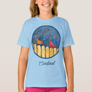 Kardinalen op het schilderen van de hek - Originel T-shirt