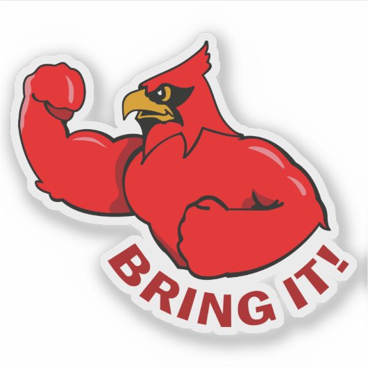 Kardinalen, op maat gesneden vinylSticker Sticker (Voorkant)