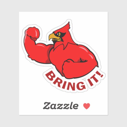 Kardinalen, op maat gesneden vinylSticker Sticker (Vel)