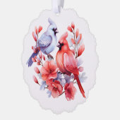 Kardinalen ornament kaart (Links)